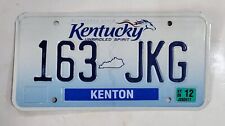 KENTUCKY License Plate 🔥FREE SHIPPING🔥 163 JKG ~ KENTON COUNTY ~ EMBOSSED  picture