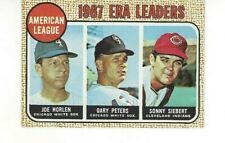 1968 Topps #8 AL ERA Leaders/Joel Horlen/Gary Peters/Sonny Siebert picture