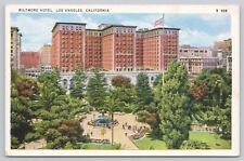 Biltmore Hotel Los Angeles California Vintage White Border Postcard picture
