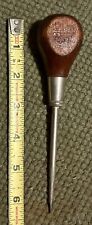 Vintage Stanley No. 69-117 Scratch Awl Wooden Handle Hole Punch USA picture