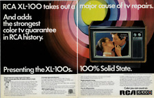 1972 RCA Solid State Television TV XL-100 2 Page Vintage Print Ad picture