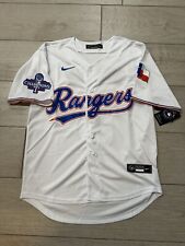 Medium Corey Seager #5 Texas Rangers Stitched White 23 WS Champions Patch Jersey picture