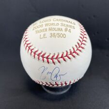 Yadier Molina Autographed Rawlings 2006 World Series Baseball MLB Authenticated picture