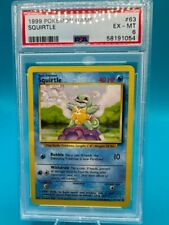 Squirtle 1999 Pokemon Game Base Set 63/102 Graded PSA 6 Excellent-Mint picture