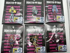 SDCC 2023 EXCLUSIVE Monster High Glitter Enamel Pin Set of 6 LE 200 picture