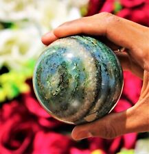Large 75MM Green Kyanite Stone Crystal Healing Charged Meditation Energy Sphere picture