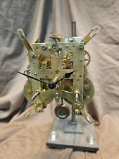 Restored New Haven Mantle Clock Movement Cleaned Serviced w/key pendulum picture