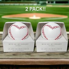 Hallmark MVP OF MY HEART 2 PACK Stitched BASEBALL Father's Day Gift NEW IN BOX picture