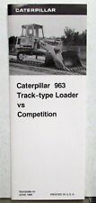 1989 Caterpillar 963 Track Type Loader VS Competition Construction Brochure picture