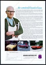 1975 Jensen Healey Interceptor convertible saloon 3 car photo vintage print ad picture