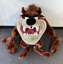 Giant Looney Tunes TAZ Tasmanian Devil Stuffed Plush by Six Flags ~ 34 in Tall picture