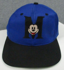 Vintage Mickey Mouse Cap Black 1990s SNAPBACK Hat by Walt Disney MADE USA picture