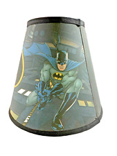 Vintage Silver Age Batman Lampshade  9” Diameter 6.5” Tall  RARE picture