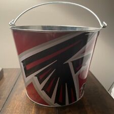 NEW NFL Atlanta Falcons LOGO Metal  Bucket 5 Quart Metal Handle (9