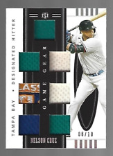 Nelson Cruz 2021 Panini National Treasures Game Gear Materials Sevens Patch 8/10 picture