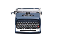 Olivetti Studio 44 Navy Blue Vintage Typewriter, Serviced picture