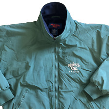 VTG Majestic Star Jacket Men's 2XL Green Full-Zip Fleece Lined picture