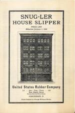 1928 ADV. SHOE PRICE LIST U.S. RUBBER CO. Cincinnati Ohio SNUG-LER HOUSE SLIPPER picture