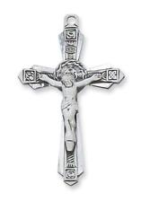 Crucifix Sterling Silver Features 24in Long Chain Comes Gift Boxed picture