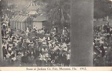 FL 1915 VERY RARE Florida Scene at Jackson County Fair in 1912 at Marianna FLA. picture