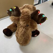 Light Up Animatronic Reindeer LED Plush Plays Jingle Bell Rock Dandee Toys Rare picture