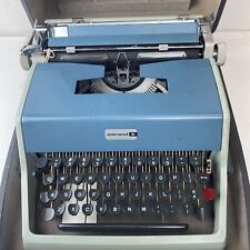 Vintage 1960's Olivetti Underwood 21 Portable Typewriter and Case Made In Spain picture