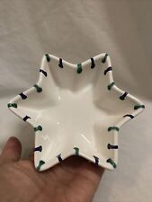 gmundner keramik austrian star bowl/candy dish, MCM, Veg, Blue & Green accents picture