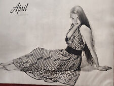 1949 Original Esquire Art Glamour Pinup Girl Photograph APRIL William Stone picture