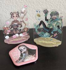 Identity V Game Mechanic & Explorer Acrylic Stand Figure + “Disciple” Pin Badge picture
