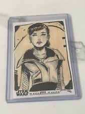 2020 Topps Star Wars Women Of Star Wars Qi’ra Sketch Card NM 1/1 Emilia Clarke picture