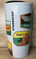 Starbucks Oregon PNW SCENIC SITES Double Wall Travel Mug Tumbler 12 oz LANDMARKS picture
