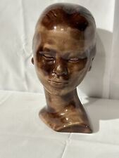 Vintage Ceramic Lady Bust Browns 7”T picture