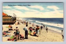 Salisbury Beach MA-Massachusetts, Bathing Beach, Antique Vintage Postcard picture