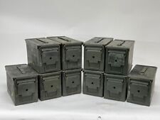 50 Cal Metal Ammo Can – Military Steel Box Ammo Storage - Used - 10 Pack picture