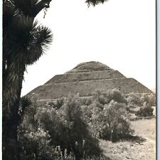 c1920s Teotihuacan, Mexico RPPC Pyramid of the Sun Ancient EARLY Wild Photo A163 picture