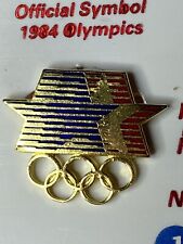 VNTG 1984 Los Angeles Olympics Stars In Motion Lapel Pin Brooch  Handcrafted NEW picture