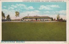 Postcard Club House Hotel Riverside Golf Course Cambridge Springs PA  picture