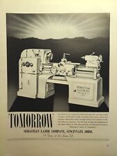 Sebastian Lathe Co. Cincinnati OH Tomorrow Peace Miracles Vintage Print Ad 1941 picture