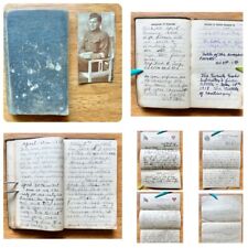 World War I Soldier Diary Handwritten 1918 + Photo + 11 Handwritten Letters WW I picture