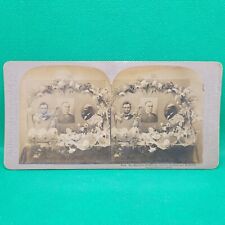 Antique 1902 Martyred Presidents McKinley Lincoln Garfield Stereoview Universal picture