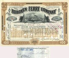 Hoboken Ferry Co. signed by David Lehman - Autographed Stock Certificate - Autog picture