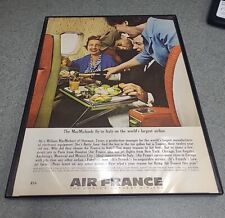 Air France 1963 Print Ad Framed 8.5x11  picture