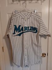 Vintage Marlins Pinstripe Jersey and Baseball Pants #12 Action Teamwear Size XL picture