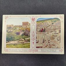 RARE Atq c. 1920s World Postcard ATHENS GREECE ACROPOLIS + THEATER OF DIONYSOS picture