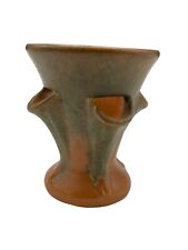 Camark Pottery Vintage Vase Planter Orange Green Rare 6