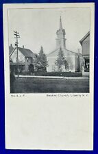 Liberty New York. Baptist Church Undivided Back Vintage Postcard Great Condition picture