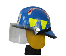 Vintage Cairns and Brother 1000 Fire Rescue Helmet Medical First Aid Blue 1987 picture