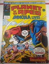 💥 PLANET OF THE APES AND DRACULA LIVES #106 MARVEL UK 1976 KA-ZAR MAN-THING FN picture