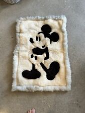 Rare VTG Disney's Mickey Mouse Sheepskin Rugs Wall Hangings Bolivia picture