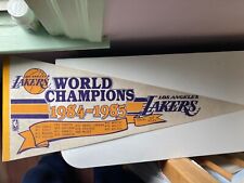 Los Angeles Lakers World Champions 1984-85 Felt Pennant 29” picture